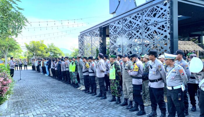 Polres Lumajang Gelar Apel Pengamanan Rapat Pleno Rekapitulasi Suara Pilkada