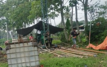 Proyek Pembangunan Sumur Bor di Desa Plalangan Kalisat Diduga Proyek Siluman, Ditengarai Dikerjakan Secara Sembunyi