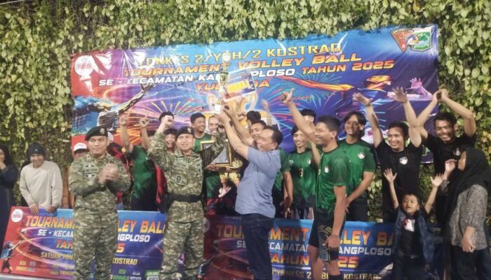Yonkes 2 Kostrad Menggelar Turnamen Voly Ball untuk Mencetak Atlet Potensial Jawa Timur