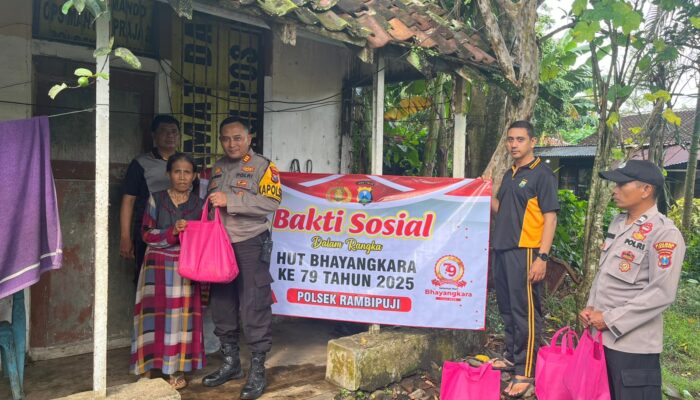 Polres Jember dan Jajaran Gelar Bakti Sosial Sambut HUT Bhayangkara ke-79 