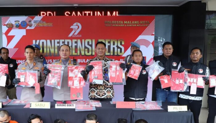 17 Ribu Jiwa Terselamatkan dari Narkoba, Polresta Malang Selesaikan 111 Kasus Dalam 6 Bulan