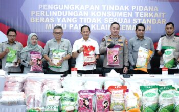 Tidak Sesuai Standar Mutu dan Takaran, Beras Seberat 201 Ton Disita Satgas Pangan Polri