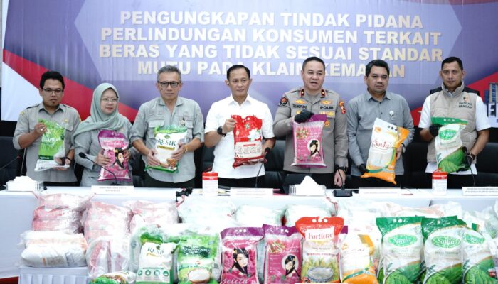Tidak Sesuai Standar Mutu dan Takaran, Beras Seberat 201 Ton Disita Satgas Pangan Polri