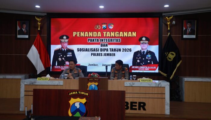 Pakta Integritas, Kapolres Jember Tekankan Personel yang Humanis, Transparan dan Responsif