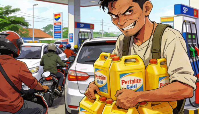 Isi BBM Pertalite Berulang ulang, Pemilik Suzuki Carry Modifikasi Digiring ke Polres Jember 