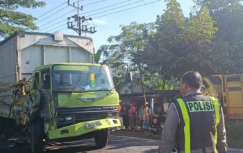 Dua Truk dan Motor Terlibat Kecelakaan Beruntun di Randuagung Lumajang, Empat Orang Luka Ringan