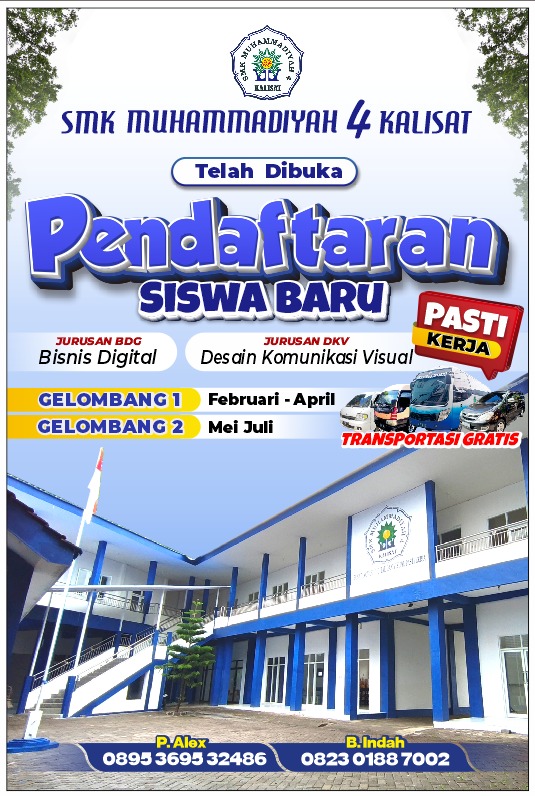 Daftar di SMK Muhammadiyah 4 Kalisat Jember, Nikmati Fasilitas Transportasi Gratis dan Peluang Kerja Menjanjikan
