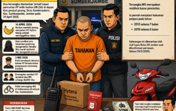 Polsek Sumberjambe Ungkap Kasus Pencurian HT, Satu Tersangka Ternyata Residivis Dua Kali Masuk Penjara