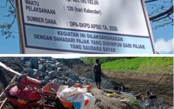 Proyek Rp885 Juta Pemeliharaan Sungai Curahnongko Diduga Tak Transparan, Informasi Penting Tak Dicantumkan
