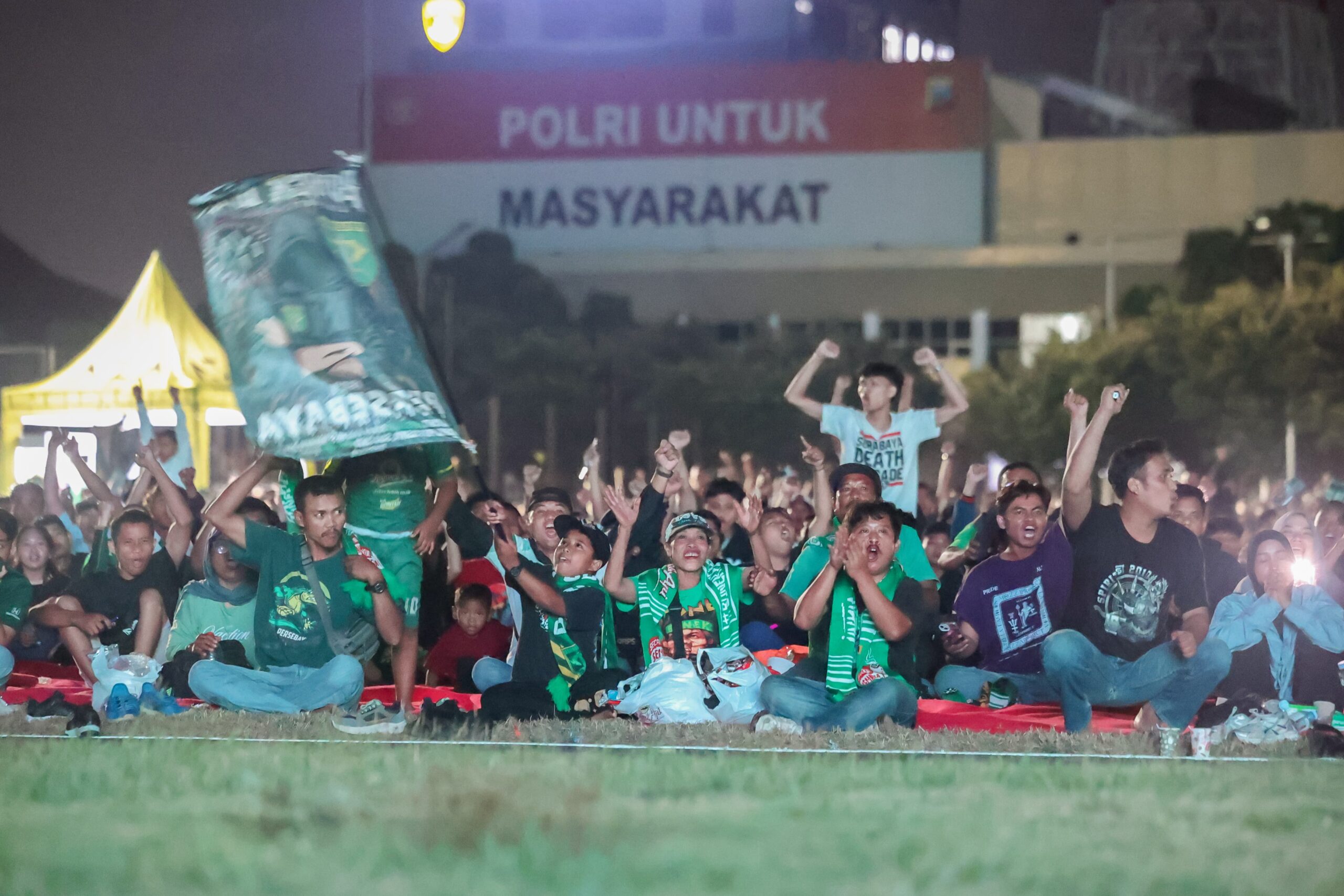 Final Piala Presiden 2026, Polda Jatim Nobar dengan Ribuan Bonek Mania 