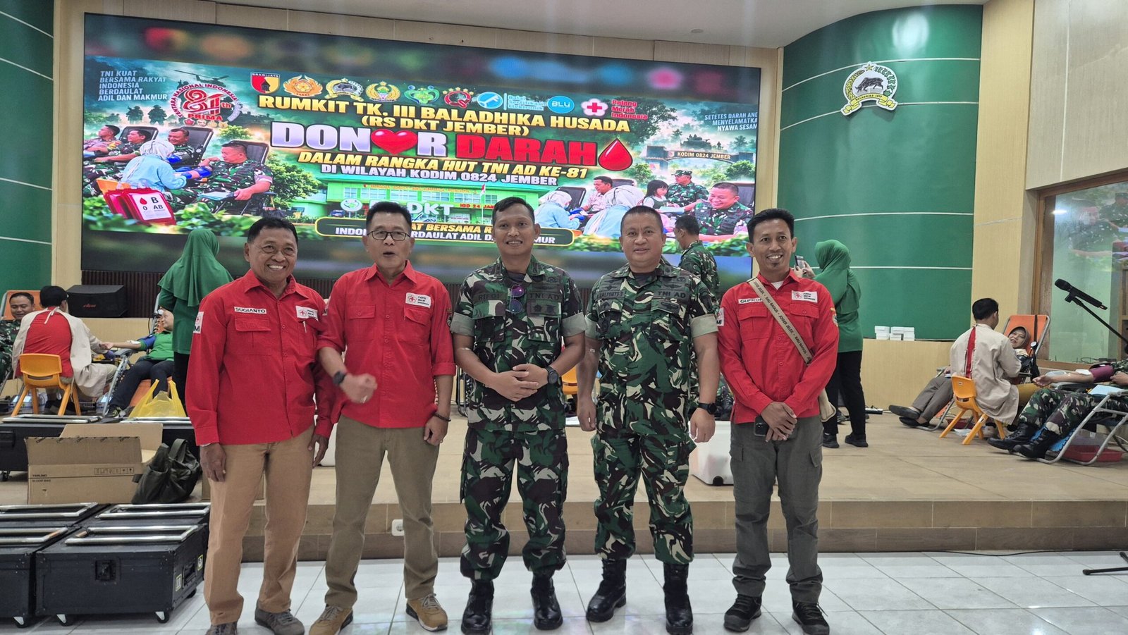 Kodim 0824 Jember Bergerak untuk Kemanusiaan, 144 Kantong Darah Berhasil Dikumpulkan