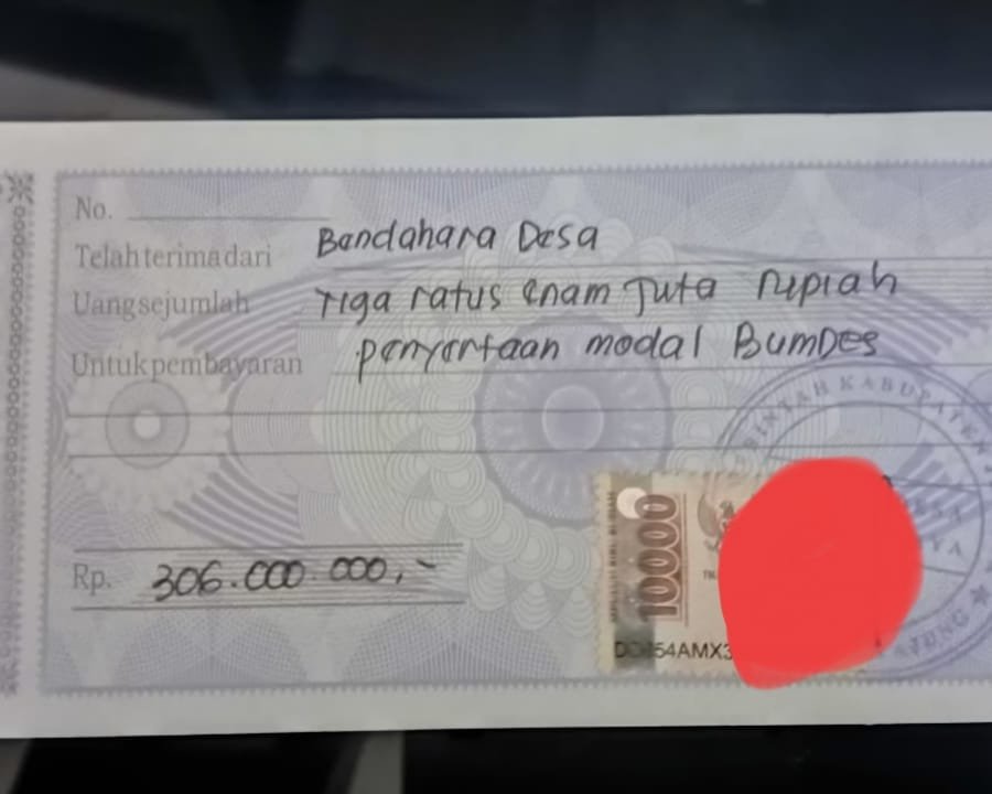 Gempar! belum Tuntas Kasus TKD, Desa Pancakarya Jember Kembali Diguncang Dugaan Penyimpangan BUMDes Rp306 Juta