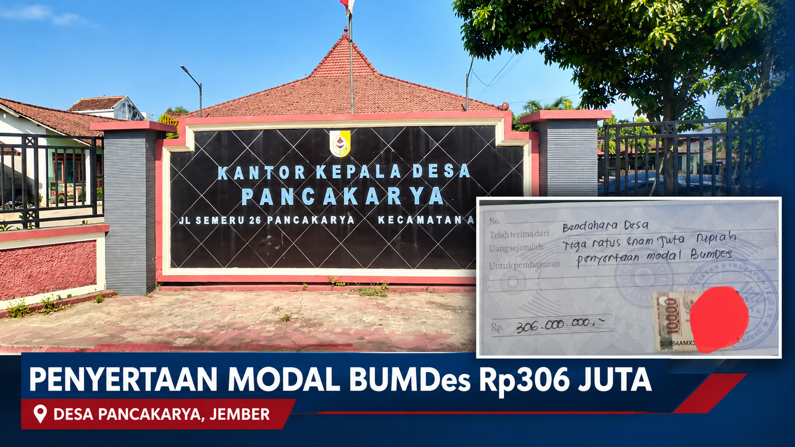 Uang Bumdes Rp306 Juta Desa Pancakarya Jember Disinyalir Disalahgunakan, Ahmad Fauzi Lempar Bola Panas ke Penerima